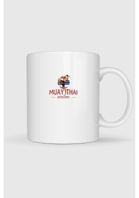 Resim Muay Thai Tayland Baskılı Kupa Bardak beyaz 