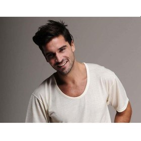 Resim Hasyün Erkek Ince Yün Termal Kısa Kol Bisiklet Yaka Içlik Woolmar Krem 