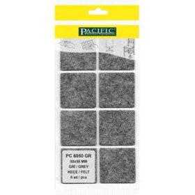 Resim Pacific Gri Yapışkanlı Keçe (50 mm x 50 mm) 