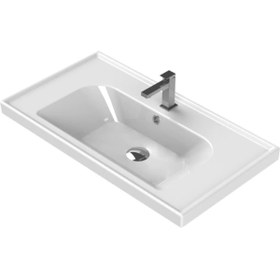 Resim TURKUAZ Turkuaz Cerastyle Frame Etajer Uyumlu Damlalıklı Lavabo 70*45 Cm 