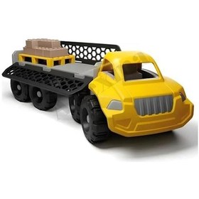 Resim Forkliftli İnşaat Kinetik Kum Seti 750 Gr. Aksesuarlı Yapı Tasarım İnşaat Araçlı Kum 