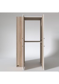 Resim Kenzlife Çamaşır-Kurutma Makinesi Dolabı Kapaklı Foka Sol Crd 180*090*60 Banyo Arkalıksız Çok Renkli 