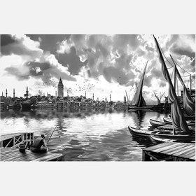 Resim Artist Kanvas Tablo 50x70 cm 