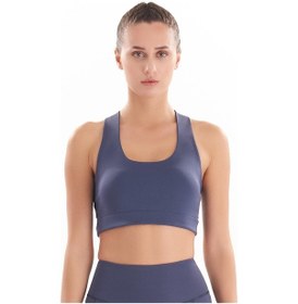 Resim Josejuan Kadın Kare Yaka Sırt Detaylı Spor Sütyeni 7153-indigo 