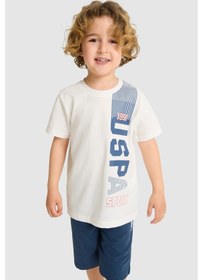 Resim U.s. Polo Assn. Erkek Çocuk Beyaz Pijama Takım 50327220-vr013 