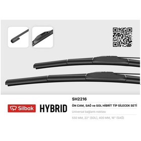Resim Sılbak Sh2216 Silecek Süpürgesi 550/400mm Muz Tipi İ10 09/13-picanto 05/11-2 Dj 10/14 Cherry Tıggo 7 Pro 06-20 Unıversal 