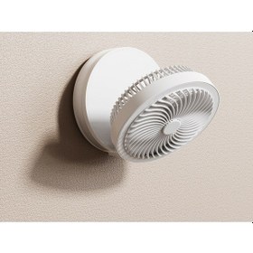 Resim Akıllı Şarjlı Taşınabilir Masaüstü Difüzör Masa Lambalı Vantilatör 