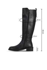 Resim Bueno Shoes Siyah Deri Kadın Topuklu Çizme 33wc34015 