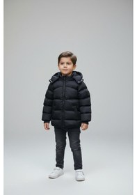 Resim Benitto Kids Erkek Bebek Şişme Mont 51374 Siyah 