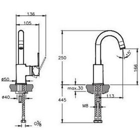 Resim Artema A42877 Nora S Lavabo Bataryası 