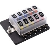 Resim Youmex Led Gösterge Li 1 Giriş 10 Çıkış Sigorta Kutusu - Pc Bağlantı Terminali - 32v Dc - 30a Maksimum Devre 