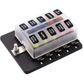 Resim Youmex Led Gösterge Li 1 Giriş 10 Çıkış Sigorta Kutusu - Pc Bağlantı Terminali - 32v Dc - 30a Maksimum Devre 