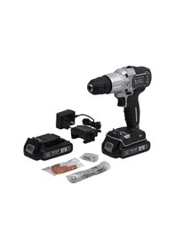 Resim Black+Decker Silver Seri BDCHD18SC2K-QW 1.5AH Çift Akülü Vidalama 