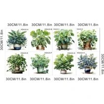 Resim Tropikal Bitkiler Duvar Stickerı Model A 