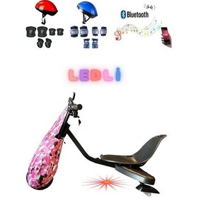 Resim Citymate Drift Car Elektrikli Kaykay Bluetooth Dirift Kar Hoverboard Scooter + Koruma Ekipmanı D05 