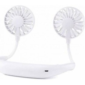 Resim Boyun Askılı Seyahat Fan Vantilatör Ledli Rgb Şarjlı Kablosuz 3-4 Saat Kullanım Süresi 