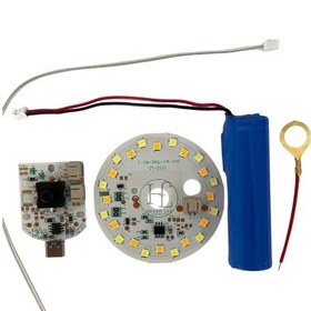 Resim 3 Volt 3 Renk Type-c Soketli Dokunmatik Led Modül + Pil 