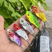 Resim 5'li Paket Ağır Hizmet Tipi Metal VIB Yemler - 3D Gözlerle, Balıkçılık Ağırlıkları, Swimbait, Spinner Baits - Önceden Paketlenmiş Kutu (3.5g/5g/7g/10g/15g/20g) - Levrek, Turna, Alabalık ve Walleye için İdeal - Tatil Hediyesi Olarak Balıkçılar İçin - Tatlısu ve Tuzlu Su Balıkçılığı 