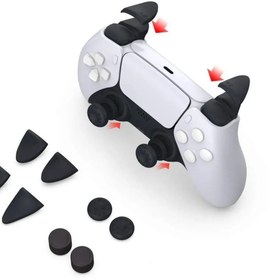 Resim beboncool Ps5 Dualsense Joystick Analog Koruyucu ve Tetik Yükseltici Trigger Kit 