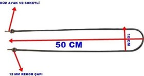 Resim Ender Benmari 50cm Rekorlu Düz Rezistans 2000W 220V 8,5? Cr-Ni 