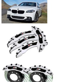 Resim Bmw F10 ///m Beyaz 17-18-19 Janta Uyumlu 4.lü Kaliper Kapagı 