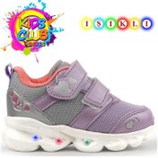 Resim Cool 25-caty Işıklı Ortopedik Taban Bebek Spor Ayakkabı Lila 