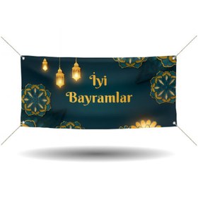 Resim Tabela Lobisi Baskılı Branda - İyi Bayramlar – Özel Günler İçin Dekoratif Afiş - Pankart - Dilital Baskı 