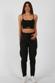 Resim NTB Unisex Printed Track Pants Black Color 