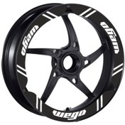 Resim Tvs Wego 110 2012 - 2022 Uyumlu Siyah Geniş Jant Şeridi 