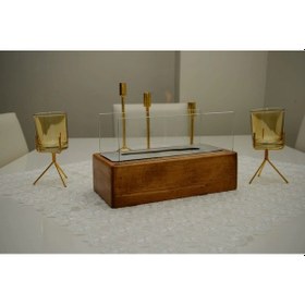 Resim Freya Dekoratif Masa Üstü Şömine 