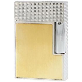 Resim 18601 St Dupont Ligne 2 Small Platinium And Brushed Gold 