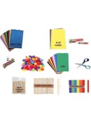 Resim 10 Parça Renkli Kırtasiye ve Etkinlik Seti, Öğrencilere Eğlenceli Hediye 