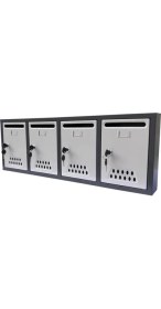 Resim Posta Kutusu 4'lü-Antrasit-Gri 