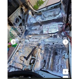 Resim Kl Home 150*100 cm (1,5m2) Aluminize Folyo Kaplı Oto Araç Kaput Ses Yalıtım Süngeri Yapışkanlı 