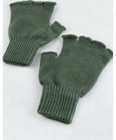 Resim Unisex Ucu Kesik Yün Eldiven 305713 Haki 