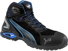 Resim PUMA SAFETY RIO BLACK MID Erkek İş Ayakkabısı Güvenlik Ayakkabısı S3 SRC Alüminyum Burunlu Delinme Koruması Kaymaz Erkek 