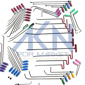 Resim Akın Kaporta Market Pdr Boyasız Göçük Düzeltme 55 Parça Pro Çubuk Seti 