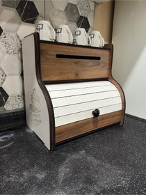 Resim adımshops New Bread Box-yeni Ekmeklik, Havlu Peçetelik(saklama Gö Ceviz 