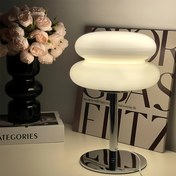 Resim Murano Plastik Çift Katmanlı Burger Masa Lambası | USB Işık | Dekoratif Gece Lambası | Yatak Odası Yanı Lamba | Çevre Aydınlatma | Üç Renkli Düğme ile Beyaz/Nötr/Sıcak Işık ve Ayarlanabilir Parlaklık | Noel, Sevgililer Günü, Paskalya, Cadılar Bayramı için Mükemmel Hediye - Oturma Odası, Yatak Odası, Ofis ve Ev Dekoru için İdeal 