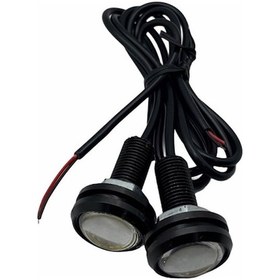 Resim 12V Gündüz Sürüş Ledi Yuvarlak Kırmızı Ledli Civatalı Mercekli N11.98 