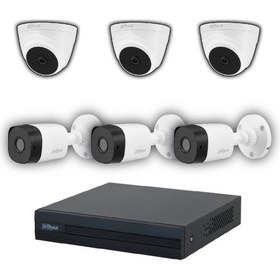 Resim Dahua 6 Kameralı 20 Metre Gece Görüşlü Full HD Güvenlik Kamera Seti 