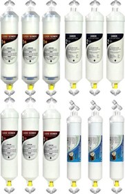 Resim Kapalı Kasa Su Arıtma Cihazı Yeni Seri 4 Aşamalı Avantajlı İnline Filtre 3 Takım Seti 