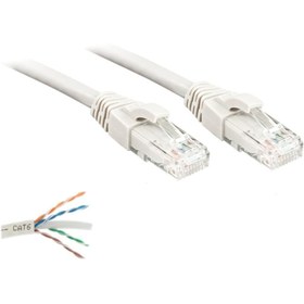 Resim İntec Cat6 Kablo 100 Metre Bakır Telli Data/internet/modem/ethernet Kablosu 