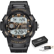 Resim Hanyang Gül Siyah Lıge Erkekler Izle En Lüks 50 M Su Geçirmez Kol Saati LED Çalar Saat Erkekler Için Spor Askeri Saatler Erkek Relogios Masculino (Yurt Dışından) 