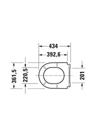 Resim Duravit D-neo Klozet Kapağı, Yavaş Kapanır Beyaz, 0021690000 Beyaz 