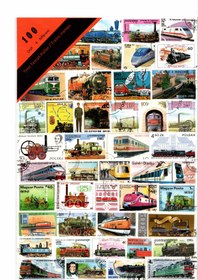 Resim Vintage Posta Pulları - Trains 