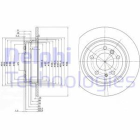 Resim DELPHI BG2431 FREN DİSKİ ÇİFTLİ PAKET BMW 518-520-524-525-530-535 