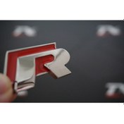 Resim Volkswagen R Çamurluk Yanı 3M 3D Krom Metal Logo Amblem (547313239) 