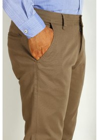 Resim Erkek Camel Slim Fit Armürlü Chino Pantolon Ncs Jeans 2194-camel Camel 