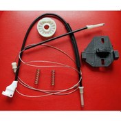 Resim Volkswagen Transporter T4 Ön Sol Cam Kriko Teli ve Tamir Seti 